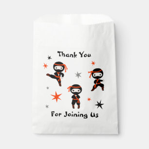 Sachets En Papier Parti Anniversaire de enfant guerrier mignon Ninja