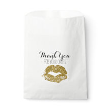 Parties scintillant or Lips Merci sac