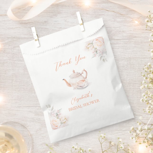 Sachets En Papier Pastel Blooms Bridal Tea Party (Coupé)