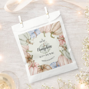 Sachets En Papier Pastel Citrouilles Baby shower neutre pour les fem