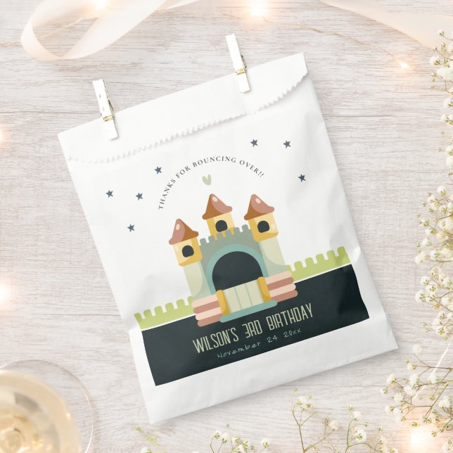 Sachets En Papier Pastel Jumping Castle Jump & Play Anniversaire de  (Coupé)