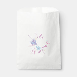 Sachets En Papier Pastel Purple Floral Aquarelle Favoriser Sac