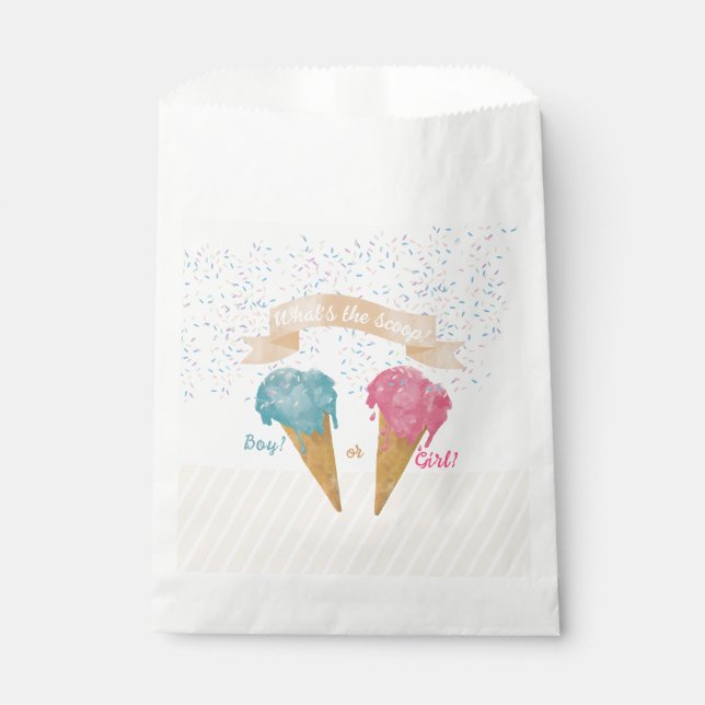 Sachets En Papier Pastel Retro Glace Cream Genre Revevela Party (Devant)