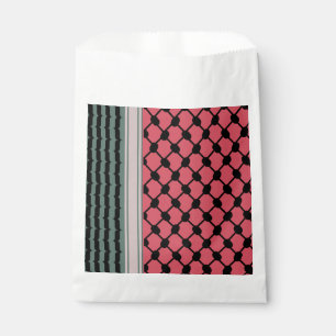 Sachets En Papier Pastèque palestinienne Hatta Keffiyeh Kufiya Folk