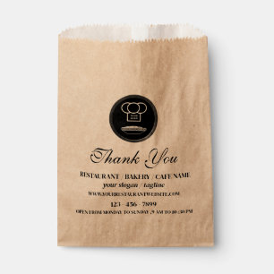 Sachets En Papier Pâtisserie de restaurant marron Nourriture Logo pe