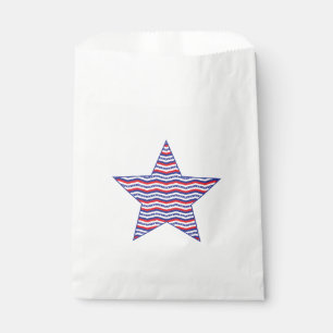Sachets En Papier Patriotique Chevron Star Favoriser Sac