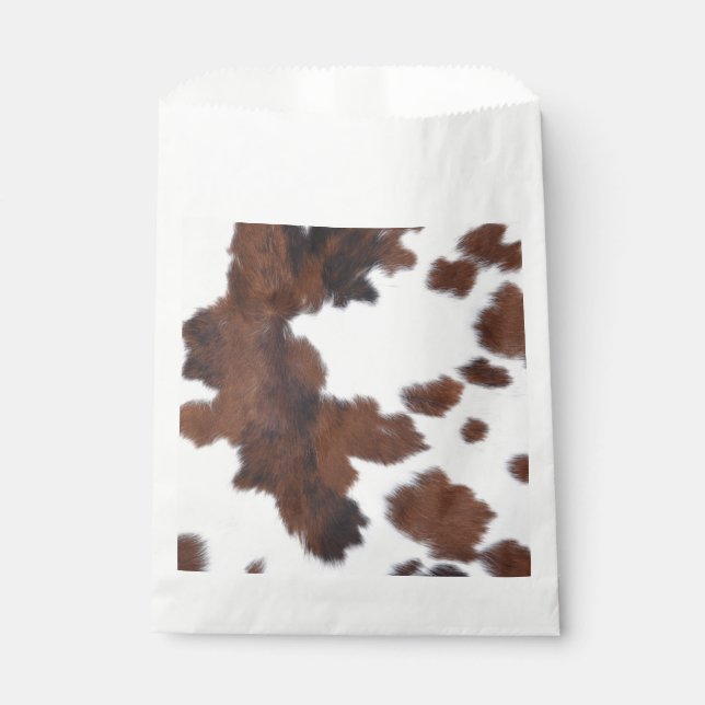 Sachets En Papier peau de vache blanc sac de faveur (Devant)