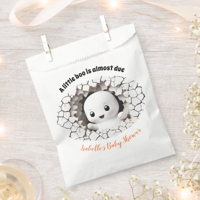 Sachets En Papier Peeking Little Boo Ghost Baby shower Favoriser les (Coupé)