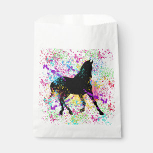 Sachets En Papier Peinture à cheval noir