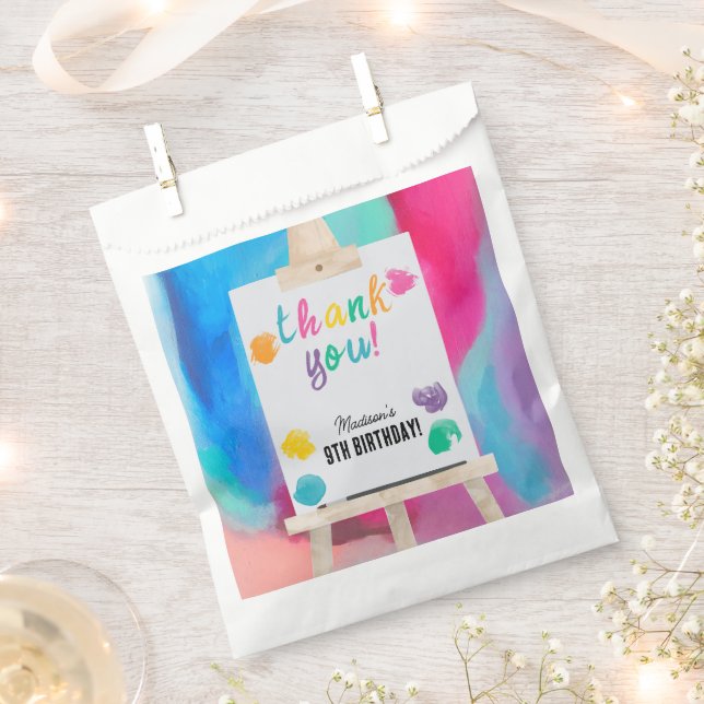 Sachets En Papier Peinture Art Artiste Peinture Art Anniversaire Mer (Coupé)