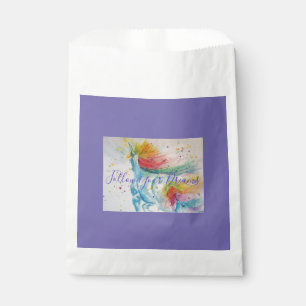 Sachets En Papier Peinture Unicorne Suivez vos rêves Aquarelle