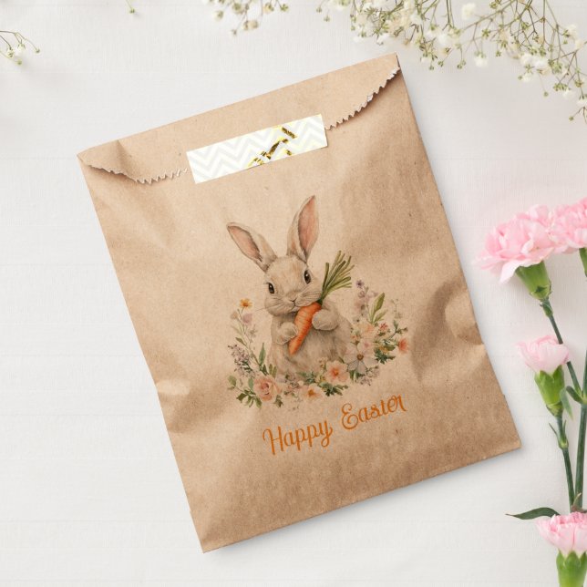 Sachets En Papier Personalized Easter Bunny  Happy easter (Scellé)