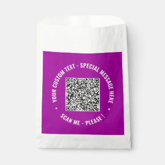 Sachets En Papier Personalized Your QR Code Favor Bags Custom Text