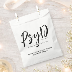 Sachets En Papier Personnalisé Elegant PsyD Docteur en Psychologie