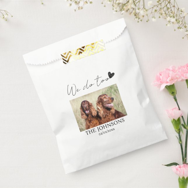 Sachets En Papier Personnalisé nous faisons trop mariage (Scellé)