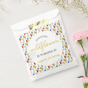 Sachets En Papier Petit Anniversaire de enfant Fleur sauvage