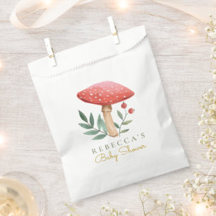 Sachets En Papier Petit Baby shower aux champignons