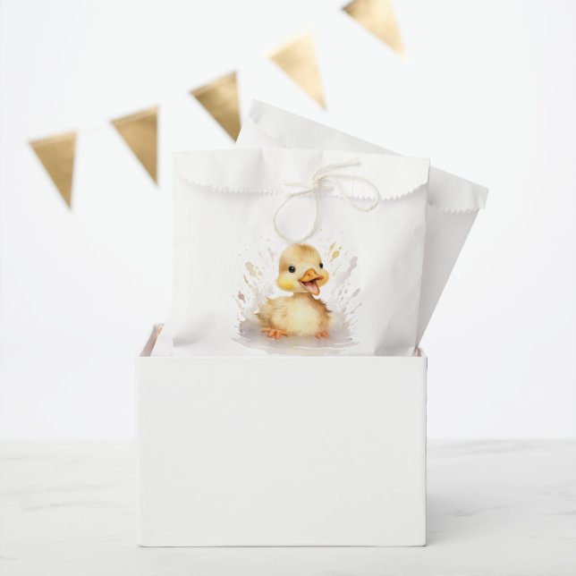 Sachets En Papier Petit Baby shower de caniche Favoriser le sac (Fête)