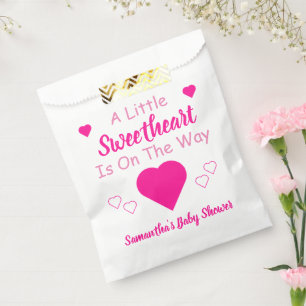 Sachets En Papier Petit Baby shower de coeur