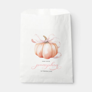 Sachets En Papier Petit Citrouille Bow Girl First Birthday Favoriser