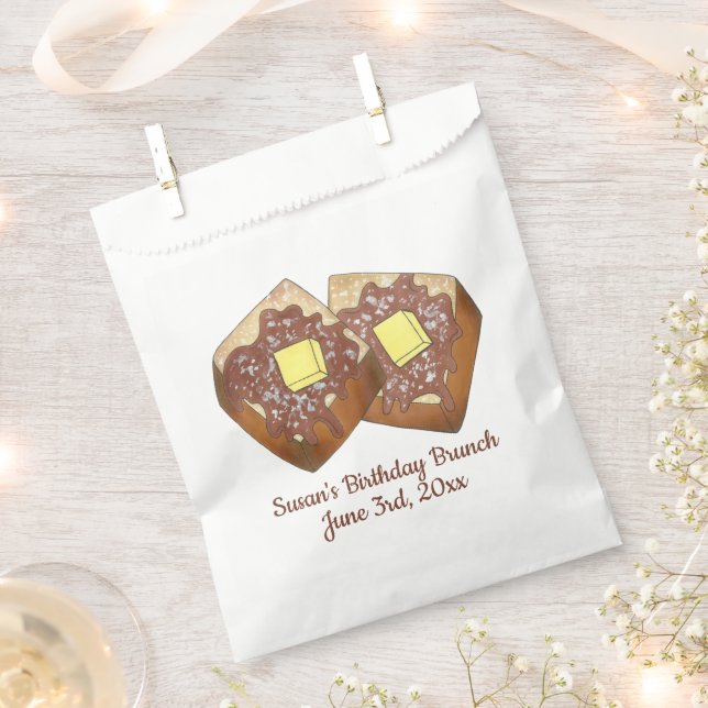 Sachets En Papier Petit déjeuner Français Beurre de pain et sirop Pe (Coupé)