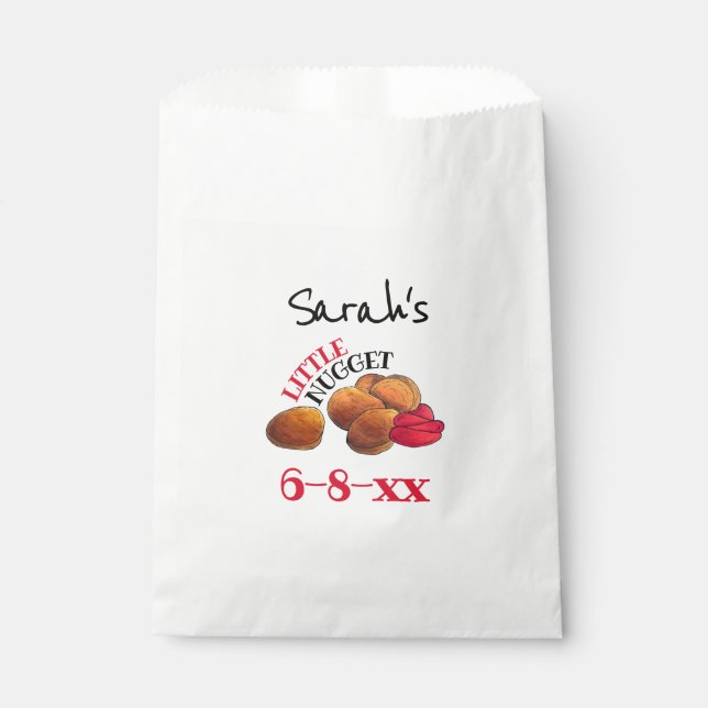 Sachets En Papier PETIT NUGGET Poulet Nuggets Baby shower alimentair (Devant)