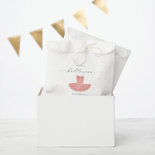 Sachets En Papier Petite Ballerina Rose fille Baby shower Favoriser
