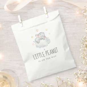 Sachets En Papier Petite fille éléphante Petit Baby shower de cacahu