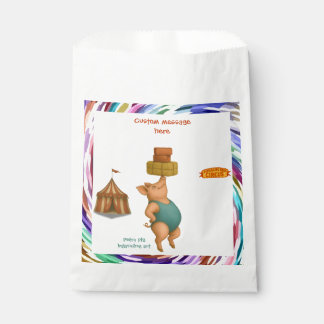 Sachets En Papier Petra pig balancing act