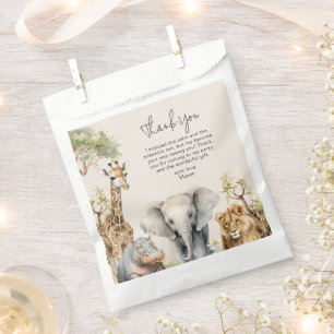 Sachets En Papier Photo d'anniversaire d'enfants avec des animaux sa