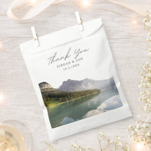 Sachets En Papier Photo du Mariage Lake Placid