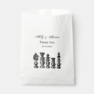 Sachets En Papier Pièces de jeu d'échecs Art vintage