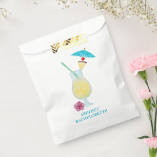 Sachets En Papier Piña Colada Fête des mariées de Mariage tropical