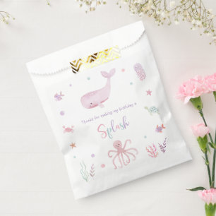 Sachets En Papier Pink Pastel Under the Sea Sac Privilège Anniversai