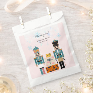 Sachets En Papier Pink Winter Snowflakes Nutcracker Baby shower