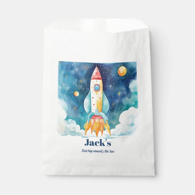 Sachets En Papier Planètes spatiales premières (Devant)