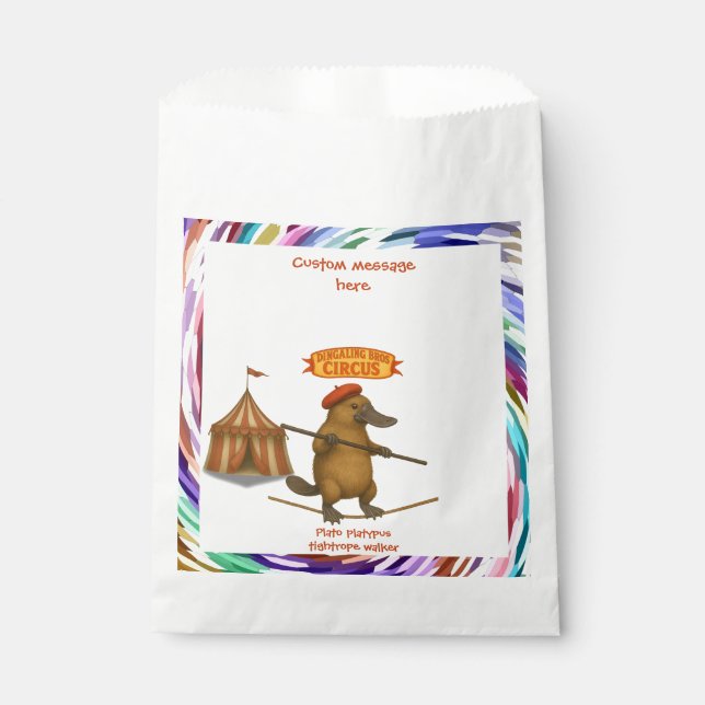 Sachets En Papier Plato platypus tightrope walker (Devant)