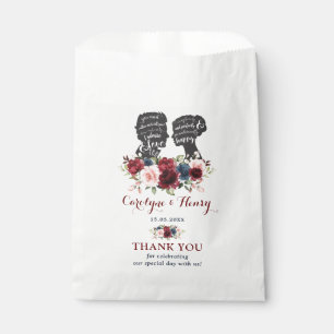 Sachets En Papier Plutôt rose rose pâle Mariage de verdure botanique