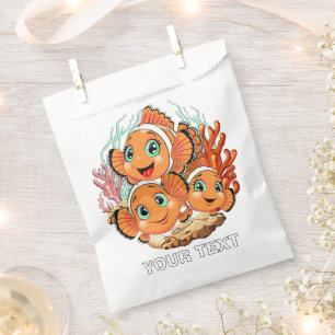 Sachets En Papier Poisson clown Dessin animé mignon Famille Sous l'e