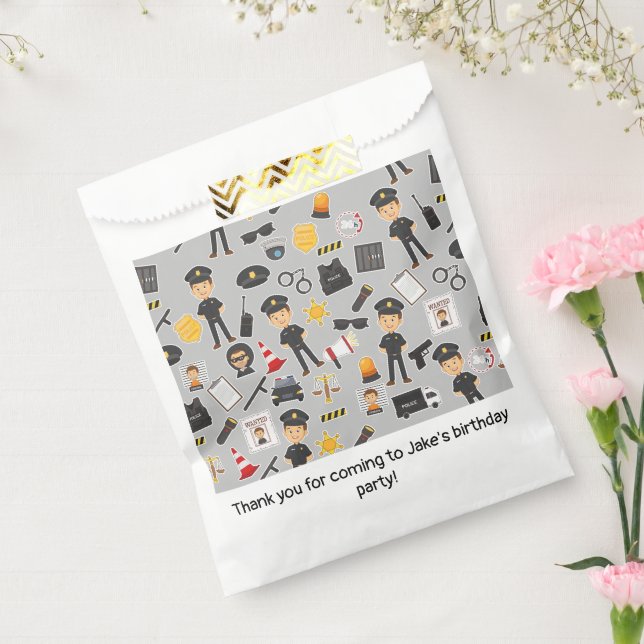 Sachets En Papier Police (Scellé)