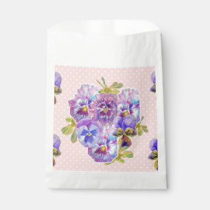 Sachets En Papier Potache rose Pansy Fleurs Fleurs Fleurs Fleurs Fêt