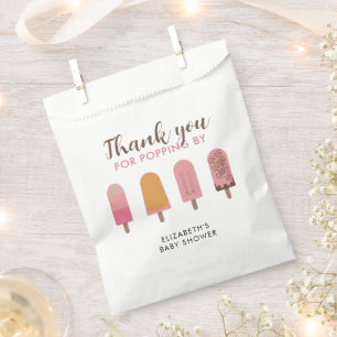 Sachets En Papier Prêt pour la pop Baby shower Merci