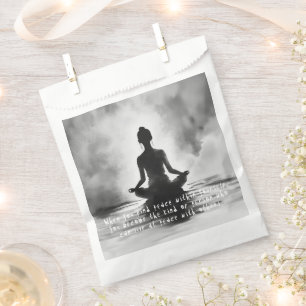 Sachets En Papier Professeur de méditation de yoga Pose du lotus Pei