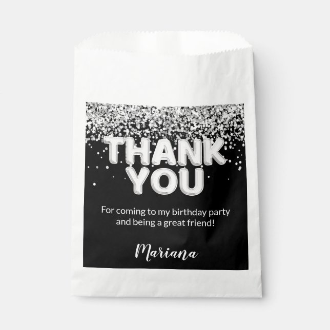 Sachets En Papier Purple and Silver Party Favors (Devant)