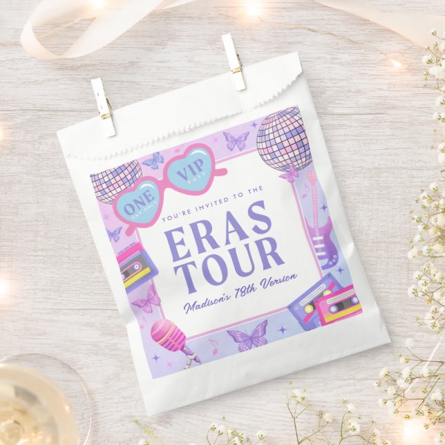 Sachets En Papier Purple Disco Dans Mon Anniversaire Anniversaire (Coupé)