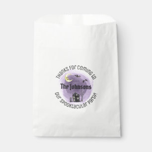 Sachets En Papier Purple Halloween Merci Spooktacular Parti