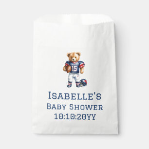 Sachets En Papier Quarterback Football Teddy Bear Baby shower