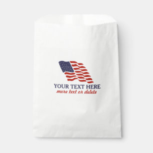 Sachets En Papier Quatrième patriotique de coutume américaine de