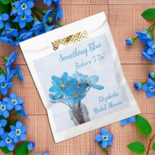 Sachets En Papier Quelque chose de bleu avant mon shower de mariage