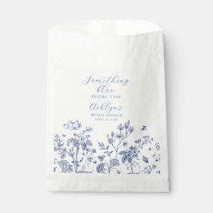 Sachets En Papier Quelque chose Fête des mariées bleue Favoriser le 